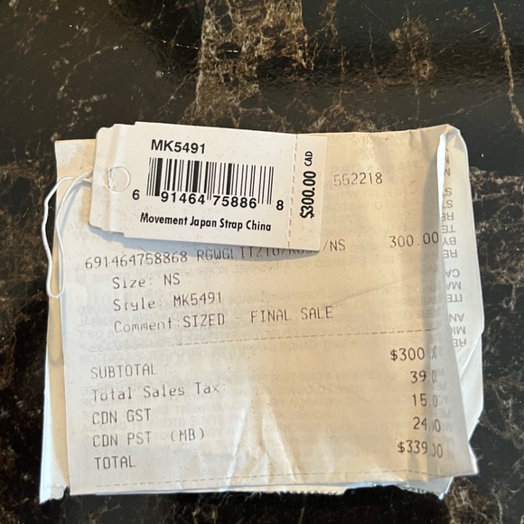 Michael Kors Parker Rose Gold Watch - Picture 4 of 5